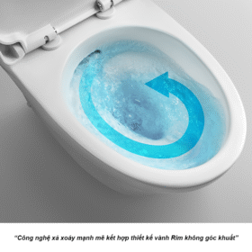Công nghệ xả xoáy của bồn cầu INAX AC-989VN nắp êm