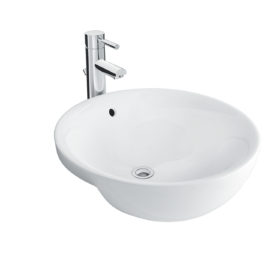 Chậu Rửa Mặt Lavabo Inax L-333V Bán Âm Tròn