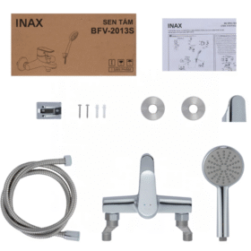 Ảnh thực tế Vòi sen tắm INAX BFV-2013S nóng lạnh cao cấp