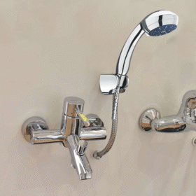 Ảnh thực tế Vòi sen tắm INAX BFV-8000S-1C nóng lạnh cách điệu