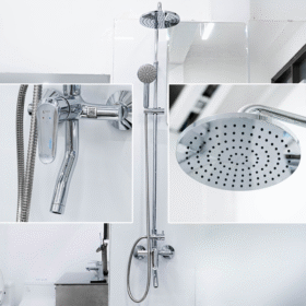 Ảnh thực tế vòi sen tắm cây INAX BFV-2015S nóng lạnh sang trọng