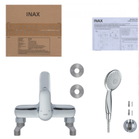 Hộp sản phẩm Vòi hoa sen INAX BFV-1403S-3C nóng lạnh Massage 5 chế độ