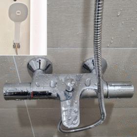 ảnh thực tế sen tắm INAX BFV-3413T-7C nhiệt độ Aqua Power