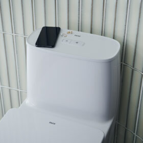 Ảnh thực tế Bồn cầu INAX AC-1052VN 1 khối nắp êm Aqua Ceramic