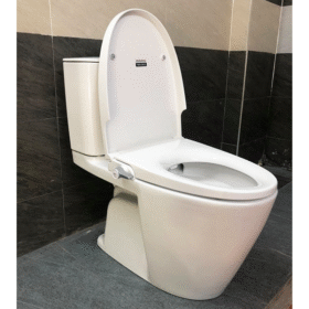 Ảnh thực tế Bồn cầu INAX AC-602+CW-S15VN nắp rửa cơ 2 khối