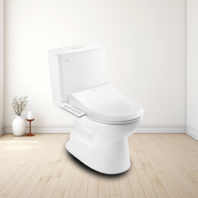 Ảnh thực tế Bồn cầu nắp điện tử INAX C-514A+CW-H17VN 2 khối