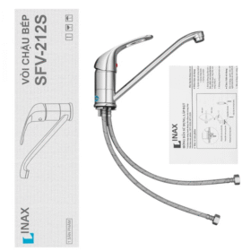 ảnh thực tế vòi bếp nóng lạnh INAX SFV-212S hiện đại