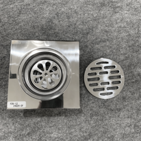 Ảnh thật phễu thoát sàn INAX FDV-12 dạng vuông 120x120 mm (Ø90)-2