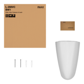 Chân Chậu Ngắn Lavabo INAX L-288VC Gắn Tường - 2