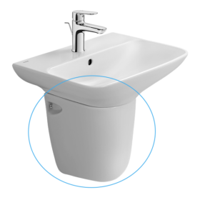 Chân Chậu Ngắn Lavabo INAX L-288VC Gắn Tường - 3