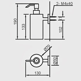 Bản vẽ kỹ thuật Hộp xà phòng KFV25AY