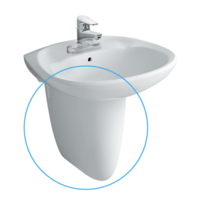 Chân Chậu Ngắn Lavabo INAX L-284VC Gắn Tường