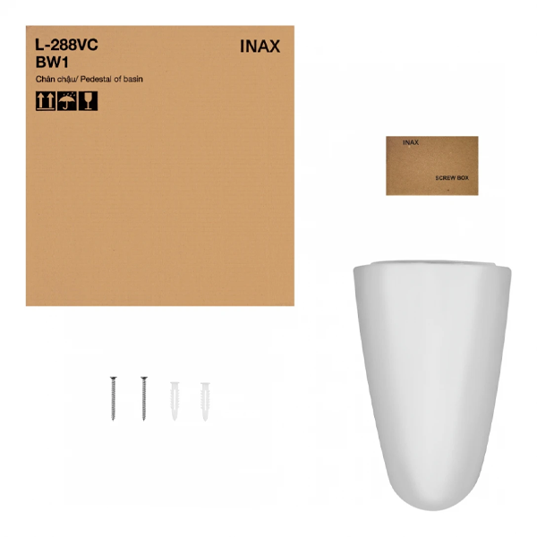 Hộp sản phẩm chậu lavabo INAX L285V và chân chậu L288VC - 1