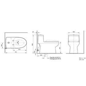 Bản vẽ kích thước bệt AC 939VN