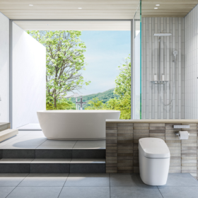 Ảnh thực tế Bồn tắm đặt sàn INAX BF-1760V