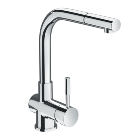 Vòi bếp INAX nóng lạnh SFV-1013SX dây rút