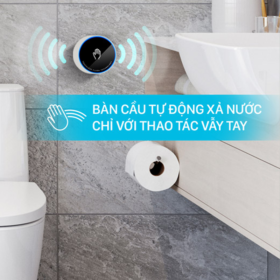 Ảnh thực tế Bồn cầu 1 khối INAX ACT-902VN xả cảm ứng không chạm Aqua Ceramic (ACT902VN)-2