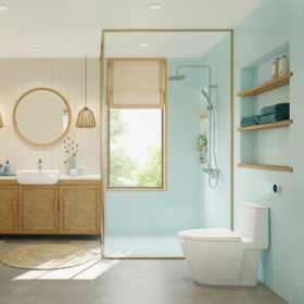 Ảnh thực tế Bồn cầu 1 khối INAX ACT-902VN xả cảm ứng không chạm Aqua Ceramic (ACT902VN)