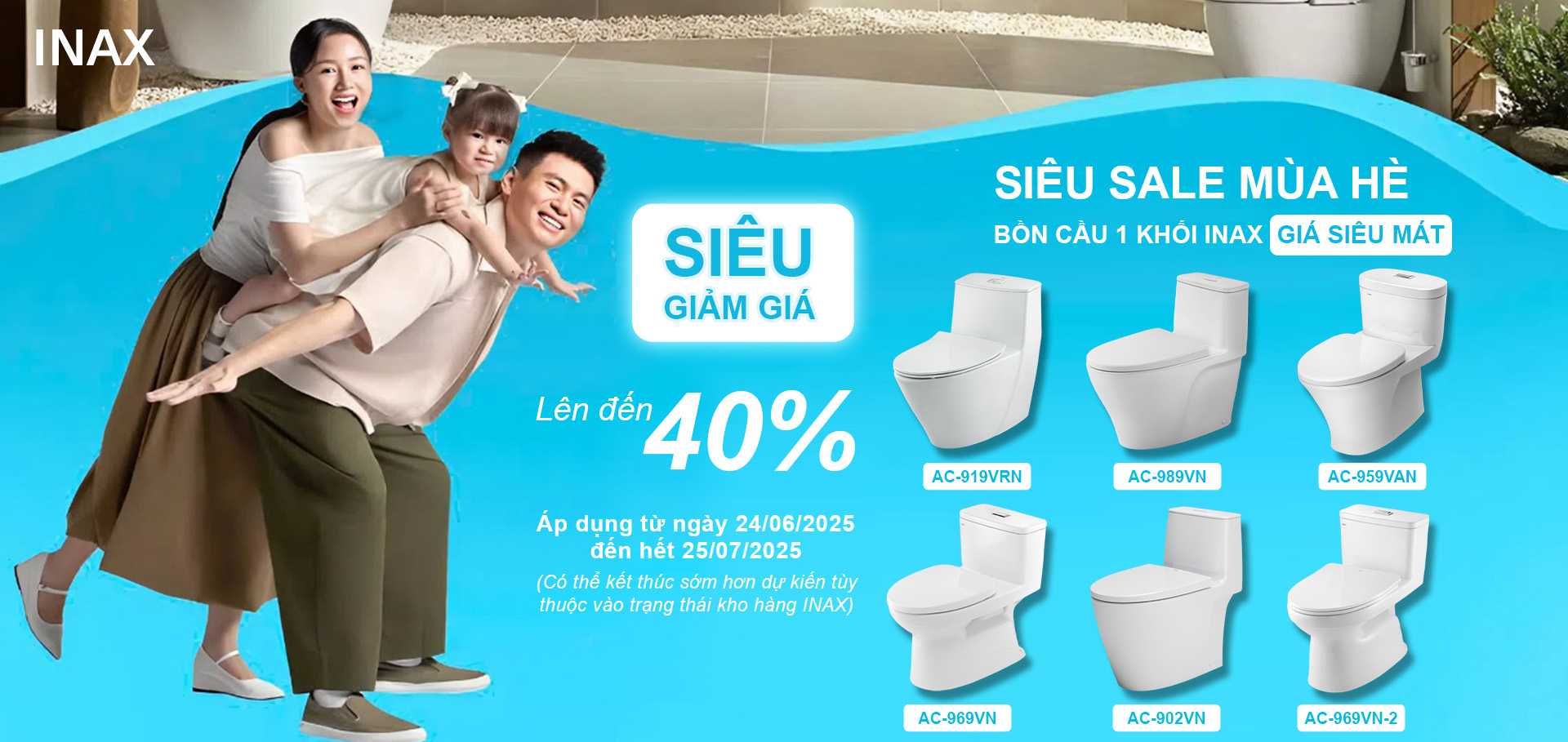 Banner khuyến mãi INAX 2025