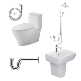 Combo thiết bị vệ sinh INAX AC-989VN mã số M1 hiện đại (Modern 1)