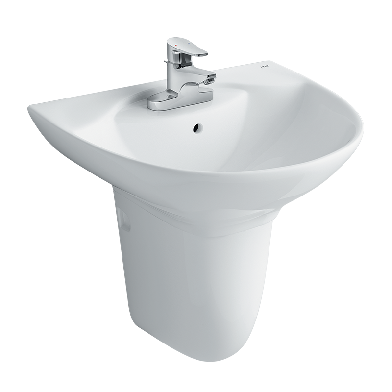 Chậu rửa lavabo treo tường kèm chân ngắn L-288V L-288VC INAX