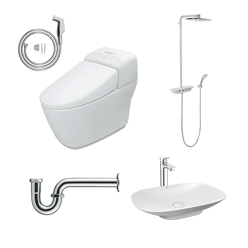 Combo thiết bị vệ sinh INAX AC-1032VN cao cấp Signature 1