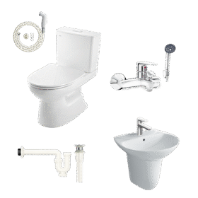 Combo thiết bị vệ sinh INAX AC-514VAN mã số C3 tiêu chuẩn (Classic 3)