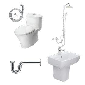 Combo thiết bị vệ sinh INAX AC-959VAN mã số M3 tiện nghi (Modern 3)