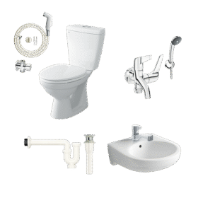 Combo thiết bị vệ sinh INAX C-108VA giá siêu tốt mã số B1 (Basic 1)