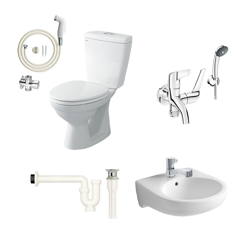 Combo thiết bị vệ sinh INAX C-108VA giá siêu tốt mã số B1 (Basic 1)