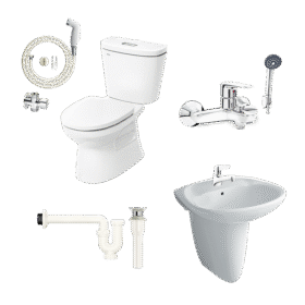 Combo thiết bị vệ sinh INAX C-306VA giá tốt mã số B2 (Basic 2)