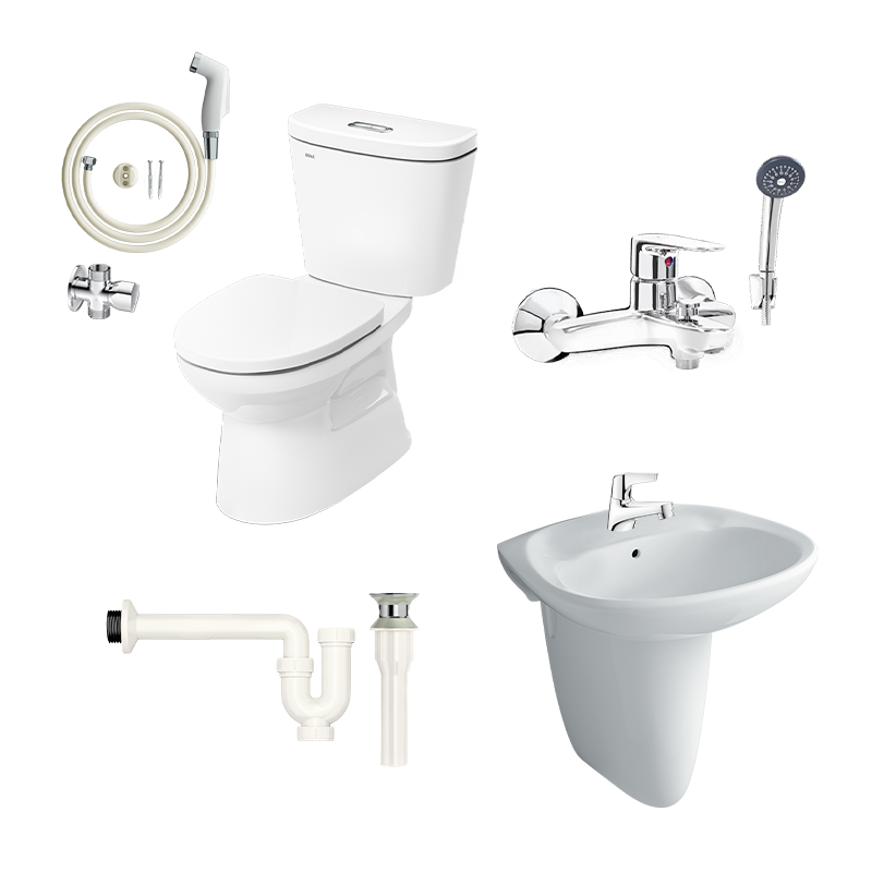 Combo thiết bị vệ sinh INAX C-306VA giá tốt mã số B2 (Basic 2)